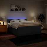  Krevet s oprugama i madracem plavi 200 x 200 cm od tkanine | shoptok.hr
