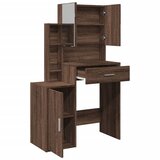  Toaletni stolić s ormarićem smeđa boja hrasta 80x35x132 cm | shoptok.hr