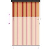 Rolo zavjesa Šareni 80 x 250 cm Tkanina i aluminij | Shoptok.si