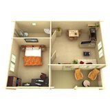 Male kuće Drvena kuća FALUN C 780 × 595 cm – bez završnog krovnog pokrova | shoptok.hr