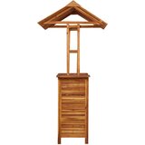 vidaXL Vrtni barski stol s krovom 113x106x217 cm bagremovo drvo | shoptok.hr