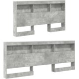  Polica postelja Betonsko siva 160 x 200 cm Konstruiran les, (5000126770) | Shoptok.si