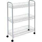  Polica sa točkovima Slim Cart de Luxe 23,8x8,3x84,5cm Metaltex 341503 001 | Eponuda.com