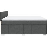  Krevet s oprugama i madracem tamnosivi 200 x 200 cm od tkanine | shoptok.hr