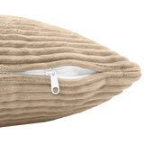  Presvlaka za jastuk 6 pcs HEERLEN Sivosmeđa 50 x 80 cm Kord - Sivosmeđa 50 x 80 cm 6 | shoptok.hr