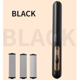INF 3-v-1 brezžični stilizator las z zamenljivimi magnetnimi glavami in LCD Black, (5000264945) | Shoptok.si