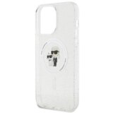  originalen karl lagerfeld za iphone 15 pro KLHMP15XHGKCNOT hardcase ovitek zaščita z magsafe karls full body - prozoren z bleščicami | Shoptok.si