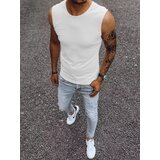 DStreet Tank top męski bez nadruku biały Cene