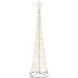 vidaXL LED božično drevesce Toplo bela 138.5 x 138.5 x 399 cm Kovina | Shoptok.si