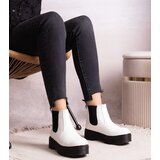 Gemre White platform ankle boots Lessaya | Shoptok.si