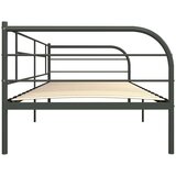 Posteljni okvir za dnevno posteljo siv kovinski 90x200 cm, (20606380) | Shoptok.si