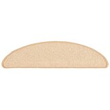  Prostirke za stepenice 15 kom 56x17x3 cm krem poluokrugle | shoptok.hr