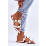 Boto Women's Slippers With Large Studs White Mercure | ePonuda.com