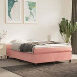 The Living Store Box spring postelja z vzmetnico roza 140x200 cm žamet - Box Spring Postelja, (21493036) | Shoptok.si