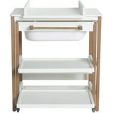 Qu-ax stol za previjanje s kadicom smart white naturel | shoptok.hr