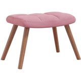  Stol za sproščanje s stolčkom roza žamet, (20821697) | Shoptok.si