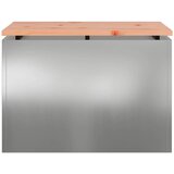  Vrtna klupa Srebrno 60 x 40 x 43 cm Pocinčani čelik | shoptok.hr