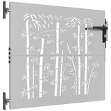  Vrtna vrata 85x75 cm od čelika COR-TEN s uzorkom bambusa | shoptok.hr