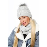 Fasardi Winter women's set with an openwork pattern in light gray | Shoptok.si