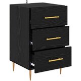  Nočna omarica Črna Orehovina 40 x 40 x 66 cm Konstruiran les, (5000160589) | Shoptok.si