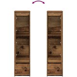 vidaXL Visoka ploča staro drvo 29,5x34x119,5 cm konstruirano drvo | shoptok.hr