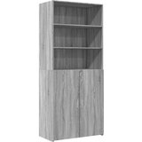 Maison Chic Visoka omara - Komoda - Predalnik siva sonoma 80x42,5x185 cm inženirski les, (21722167) Cene