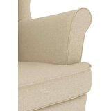  Stolica za ljuljanje 74x90x102 cm od tkanine krem | shoptok.hr