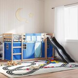  na kat s toboganom i zavjesama plavi 80 x 200 cm | shoptok.hr