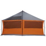  Obiteljski šator s krovom Siva i narančasta 600 x 400 x 268 cm | shoptok.hr