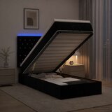  Krevet od pjene s madracem i LED-om Crna 80 x 200 cm Baršun | shoptok.hr