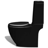 Keramička Keramična WC školjka pretok vode zadaj črna, (20766874) | Shoptok.si