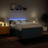  Krevet s oprugama i madracem plavi 140x200 cm od tkanine | shoptok.hr