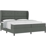 Box Spring krevet s madracem u tamno sivoj 200x200 cm tkanina | shoptok.hr