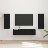  Komplet TV omaric 2 pcs Črna Konstruiran les, (5000132485) | Shoptok.si