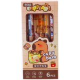  Capybara Pen Set 6 Pieces Blue Ink | shoptok.hr
