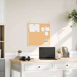 Ploča od pluta s okvirom od masivnog borovog drva 60 x 55 cm | shoptok.hr