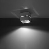 Nice Lamps siva stropna svetilka s kovinskim senčnikom 10x10 cm lorum – | Shoptok.si
