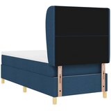  Krevet s opruga kutije s uzglavljem Plava 190 x 90 cm tkanina | shoptok.hr