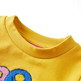  Dječja topla majica tamna oker boja 140 | shoptok.hr