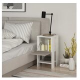 Hanah home noćni stočić ema white light mocha | Eponuda.com