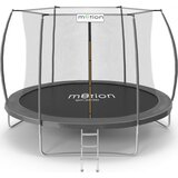 MOTION baštenska trambolina sport line OM-870840 sa unutrašnjom mrežicom i merdevinama u sivoj boji Cene