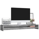  Stalak za monitor boja betona 100x24x13 cm konstruirano drvo | shoptok.hr