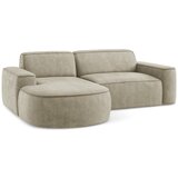 Makamii Bež kutna garnitura od šenila (s lijevim kutom/s ležaljkom) Omao – | shoptok.hr