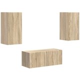  Set TV komoda Zidne 2 pcs Sonoma hrast Konstruirano drvo | shoptok.hr