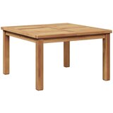 vidaXL Klubska miza Rjava 60 x 60 x 36 cm Trdna tikovina, (5000073434) Cene