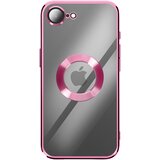 AVIZAR Silikonski ovitek s kromiranim robom za iPhone 17e, Roza, (5000274711) | Shoptok.si