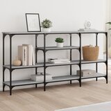 vidaXL Konzolni stol boja hrasta sonome 160x29x80 cm konstruirano drvo Cijene