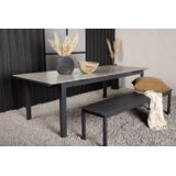 Venture Home Levels pravokutni vrtni blagovaonski stol 229 × 100 cm, crni Cijene