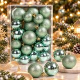 Novogodišnji set kugli za jelku, 26 komada, zelene, različite veličine 4-6 cm ( ASNX26-003 ) Cene