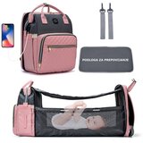 Bbo torba za mame BT023 sport mama bag - pink cene